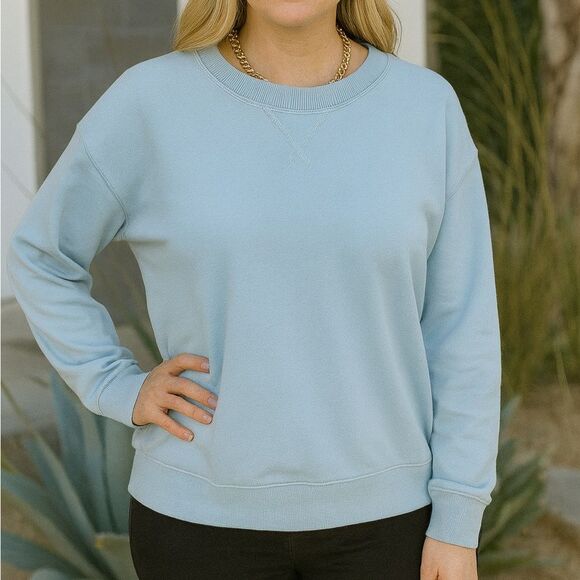 🔵 Sky blue crewneck size Medium - Picture 2 of 5